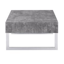 Casa Wooden Coffee Table With 1 Drawer In Concrete Effect