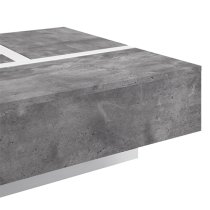 Storm Gloss Storage Coffee Table In White And Concrete Effect