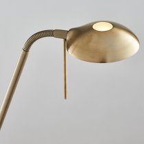 Monaco Mother And Child Task Floor Lamp In Antique Brass