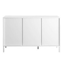 Sheffield High Gloss 3 Doors Sideboard In White