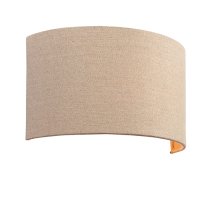 Obi Linen Wall Light In Natural