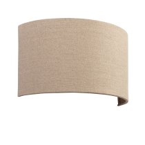 Obi Linen Wall Light In Natural