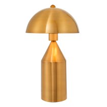 Nova Table Lamp In Antique Brass And Gloss White