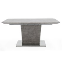 Bette Large Wooden Extending Dining Table In Concrete Effect