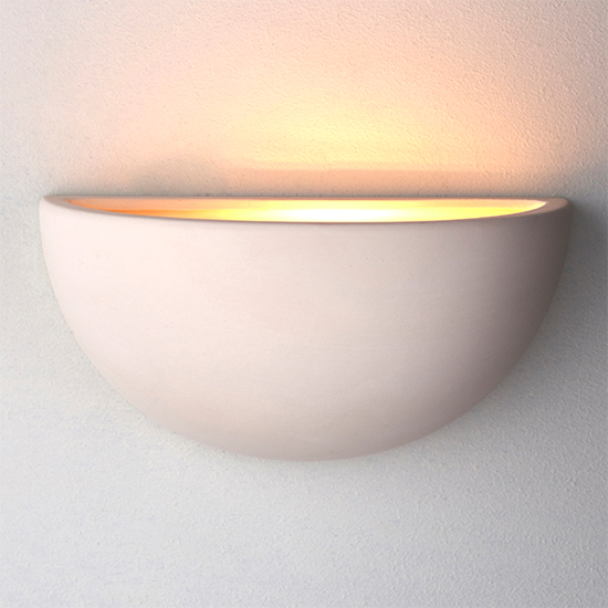 Pride Wall Light In Unglazed Ceramic