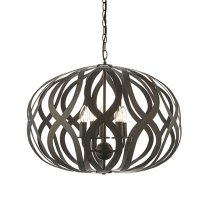 Sirolo 5 Lights Ceiling Pendant Light In Antique Brushed Bronze