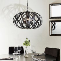 Sirolo 5 Lights Ceiling Pendant Light In Antique Brushed Bronze