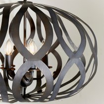 Sirolo 5 Lights Ceiling Pendant Light In Antique Brushed Bronze