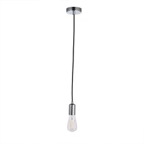 Studio 1 Light Ceiling Pendant Light In Chrome