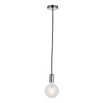 Studio 1 Light Ceiling Pendant Light In Chrome