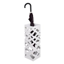 Cibecue Metal Criss Cross Style Umbrella Stand In White