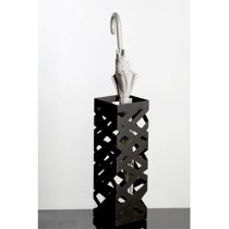 Ehrenberg Metal Criss Cross Style Umbrella Stand In Black