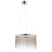 Zelma LED Pendant Light In Polished Chrome And Silver