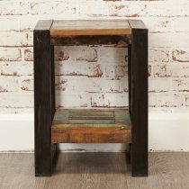 London Urban Chic Low Wooden Lamp table