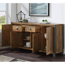 Nebura 4 Doors And 2 Drawers Sideboard In Reclaimed Wood