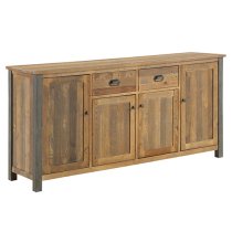 Nebura 4 Doors And 2 Drawers Sideboard In Reclaimed Wood