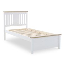 Chester Wooden Single Bed In White