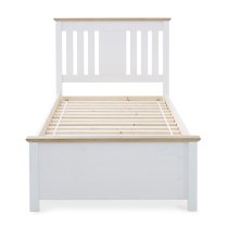 Chester Wooden Single Bed In White