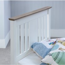 Chester Wooden Single Bed In White