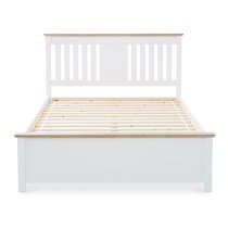 Chester Wooden Double Bed In White