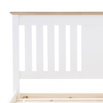 Chester Wooden Double Bed In White