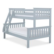 Carra Wooden Triple Bunk Bed In Grey