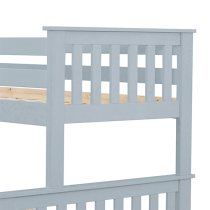 Carra Wooden Triple Bunk Bed In Grey