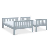 Carra Wooden Triple Bunk Bed In Grey