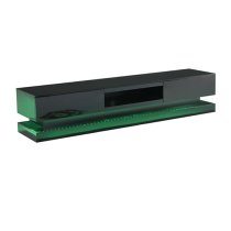 Step High Gloss TV Stand In Black With Multi LED Lighting