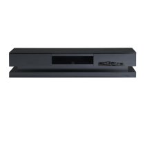 Step High Gloss TV Stand In Black With Multi LED Lighting