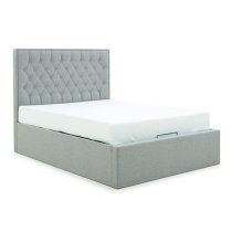 Wilson Fabric Ottoman Storage King Size Bed In Grey