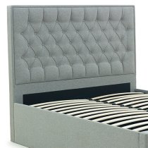 Wilson Fabric Ottoman Storage King Size Bed In Grey