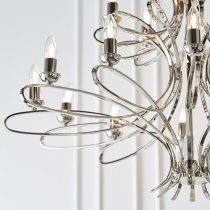 Penn 18 Lights Pendant Light In Polished Nickel