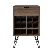 Catoosa Wooden Drinks Serving Trolley In Walnut