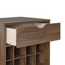 Catoosa Wooden Drinks Serving Trolley In Walnut