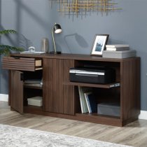 Elkton Wooden Laptop Desk With 1 Drawer In Spiced Mahogany