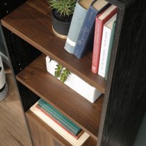 Canyon Lane Wooden Bookcase With 3 Shelves In Brew Oak