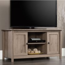 Batesville Wooden TV Stand With 2 Doors In Salt Oak