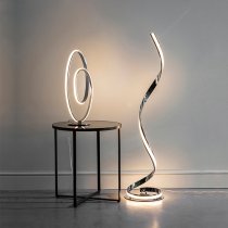 Aria LED Floor Lamp In Chrome