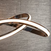 Aria LED Pendant Light In Chrome