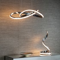 Aria LED Pendant Light In Chrome