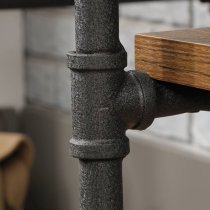 Iron Foundry Wooden Laptop Desk In Checked Oak