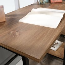 Yuma Industrial Wooden Laptop Desk In Sindoori Mango