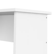 Frosk Wooden Computer Desk With 4 Drawers In White