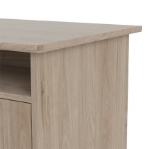 Frosk Wooden Computer Desk 1 Door 4 Drawers In Oak