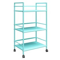 Caches Metal Rolling Drinks Trolley With 3 Shelves In Spearmint