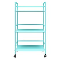 Caches Metal Rolling Drinks Trolley With 3 Shelves In Spearmint