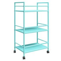 Caches Metal Rolling Drinks Trolley With 3 Shelves In Spearmint