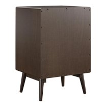 Brittan Wooden Turntable Storage Cabinet In Walnut