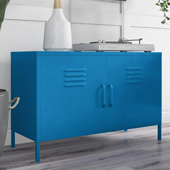 Cerritos Metal Storage Cabinet With 2 Doors In Blue